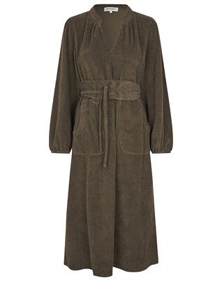 Lollys Laundry - Paris LL Midi Kjole - Dark Mokka